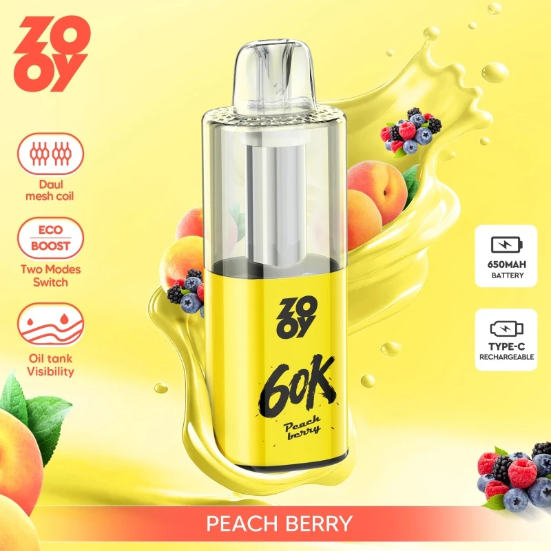ZOOY FIZZ 60K PUFF PEACH BERRY ZOOY FIZZ 60K PUFF PEACH BERRY