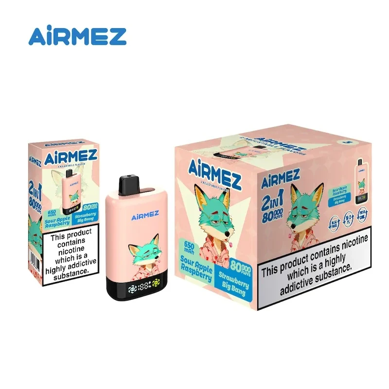 Airmez Fox 80k 2 in 1 Pro Sour-Apple-Raspberry-Strawberry-Big-Bang Airmez Fox 80k 2 in 1 Pro Sour-Apple-Raspberry-Strawberry-Big-Bang