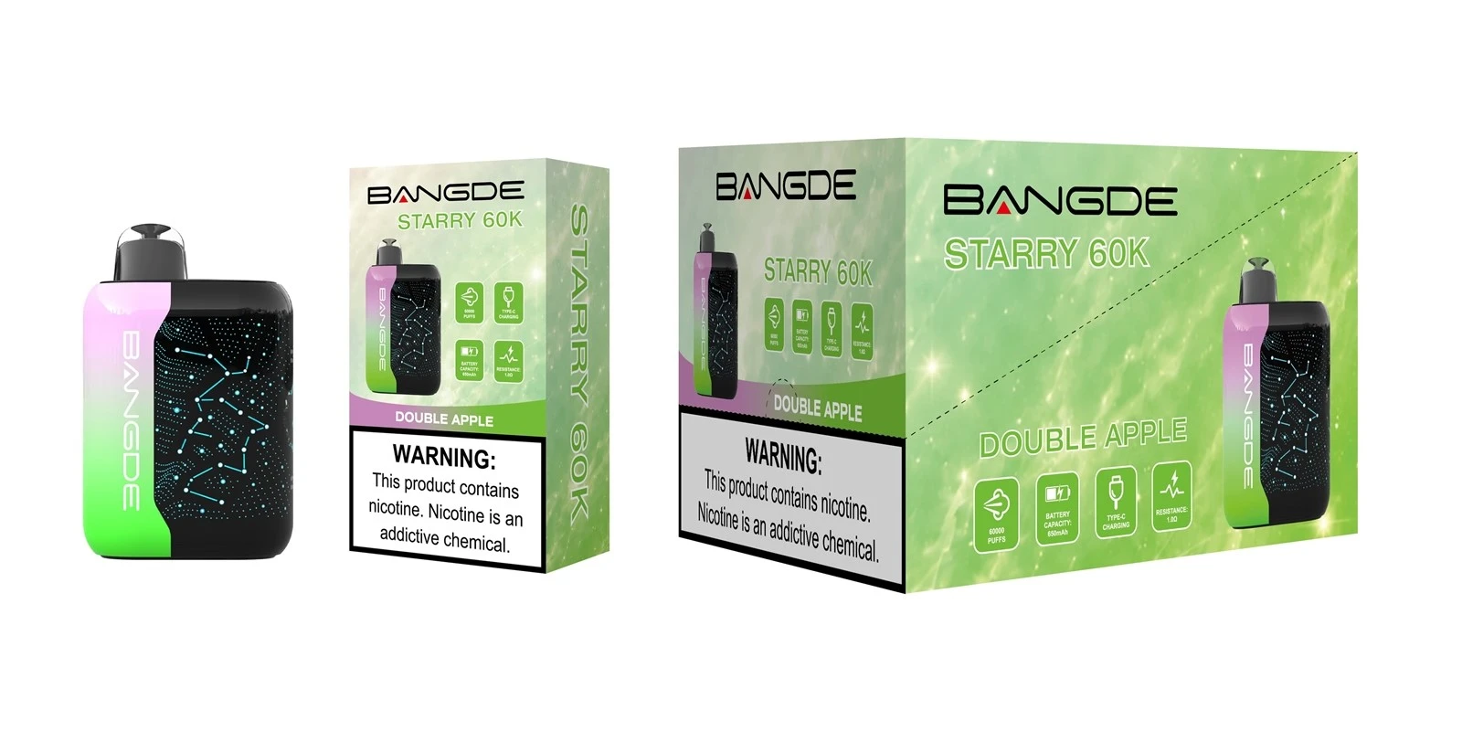 Bang DE Starry 60k Double Apple Bang DE Starry 60k Double Apple