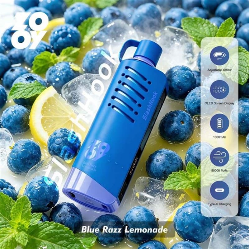ZOOY Slash Hook 80K BLUE RAZZ LEMONADE ZOOY Slash Hook 80K BLUE RAZZ LEMONADE