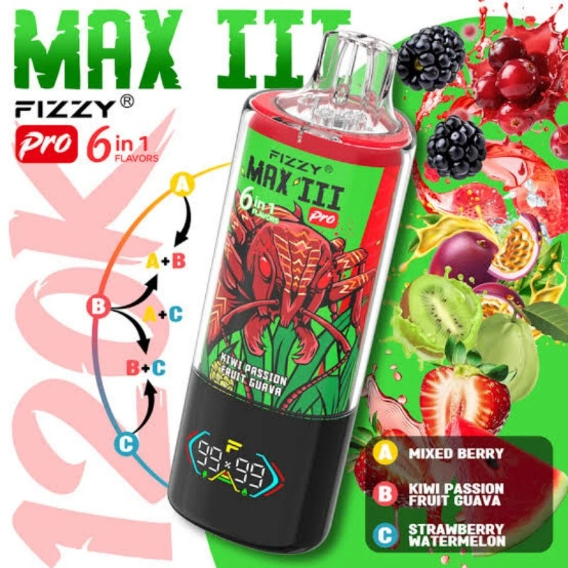 Fizzy Max III Pro 120K vape 6 in 1 Fizzy Max III Pro 120K vape 6 in 1