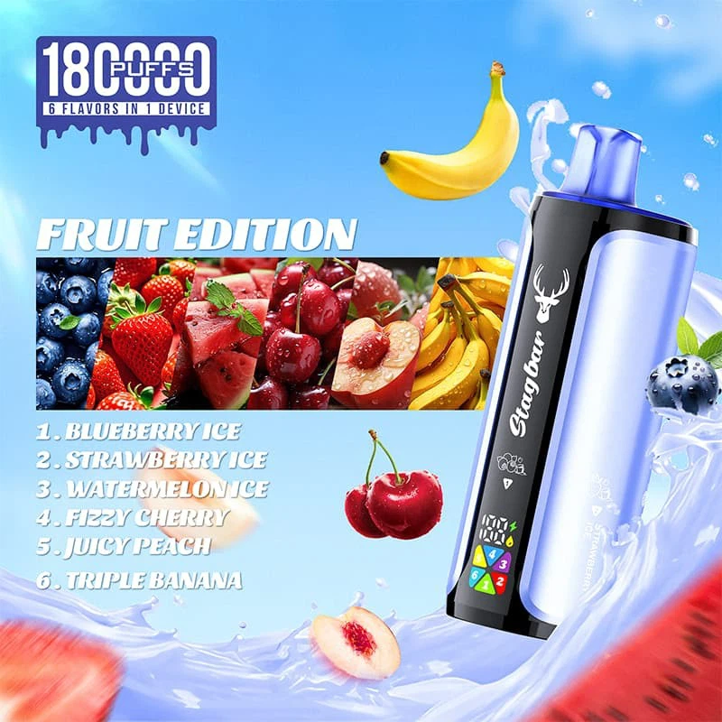Stag Bar 180k 6 in1 vapers