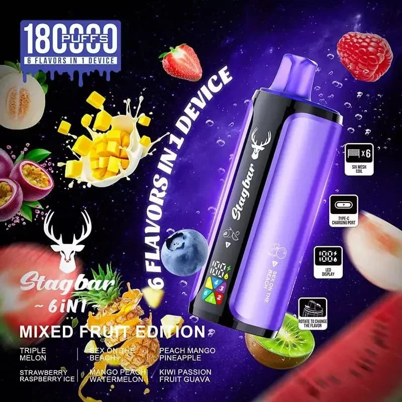 Stag Bar 180k 6 in1 puffs