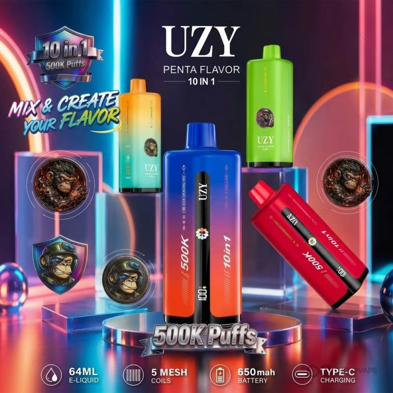 UZY 500k Puffs 10 in 1